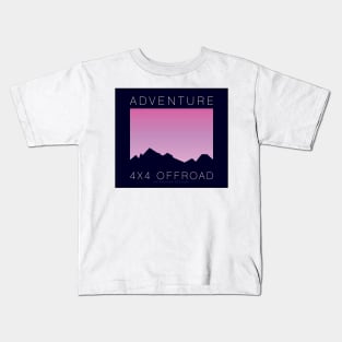 4x4 Offroad Adventure - Lilac Skies Kids T-Shirt